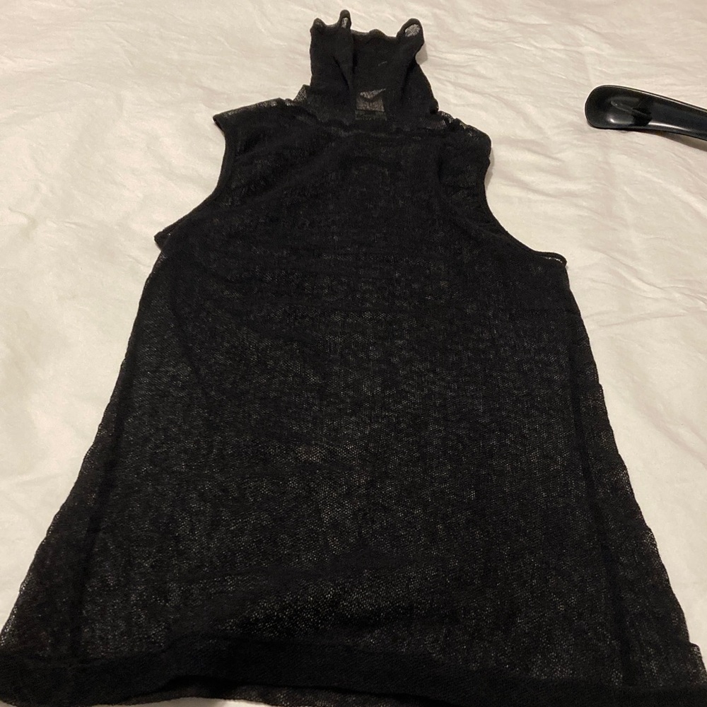 Jean Paul Gaultier Black sure Vintage 1990s turtleneck Femme Top